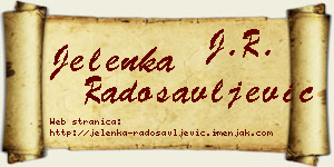 Jelenka Radosavljević vizit kartica